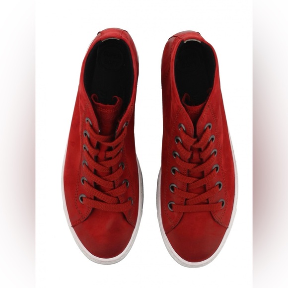 Paul Green Men’s Red Nubuck Shoes - Picture 2 of 13